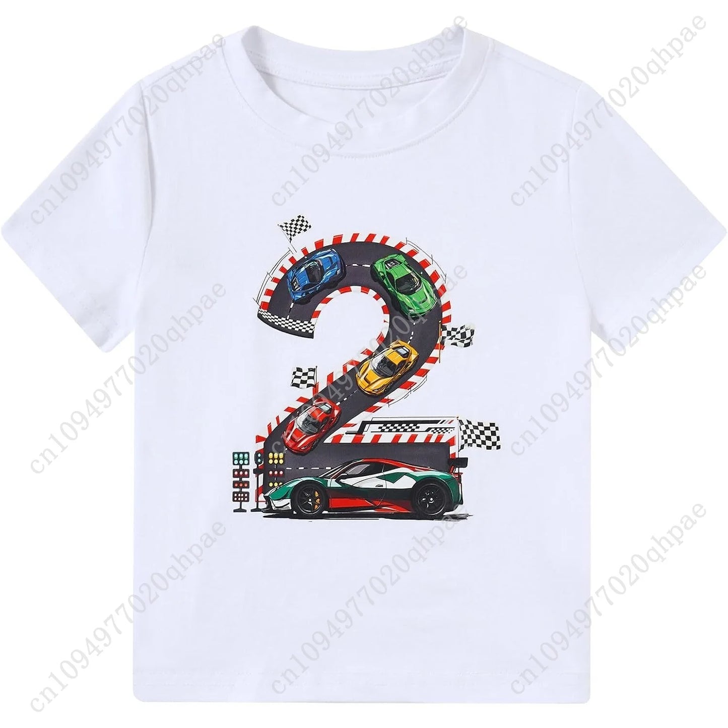 Boy Birthday Shirt 2-5 Years Cotton Themed Party T-Shirt for Birthday Celebrations & Outdoor Play
