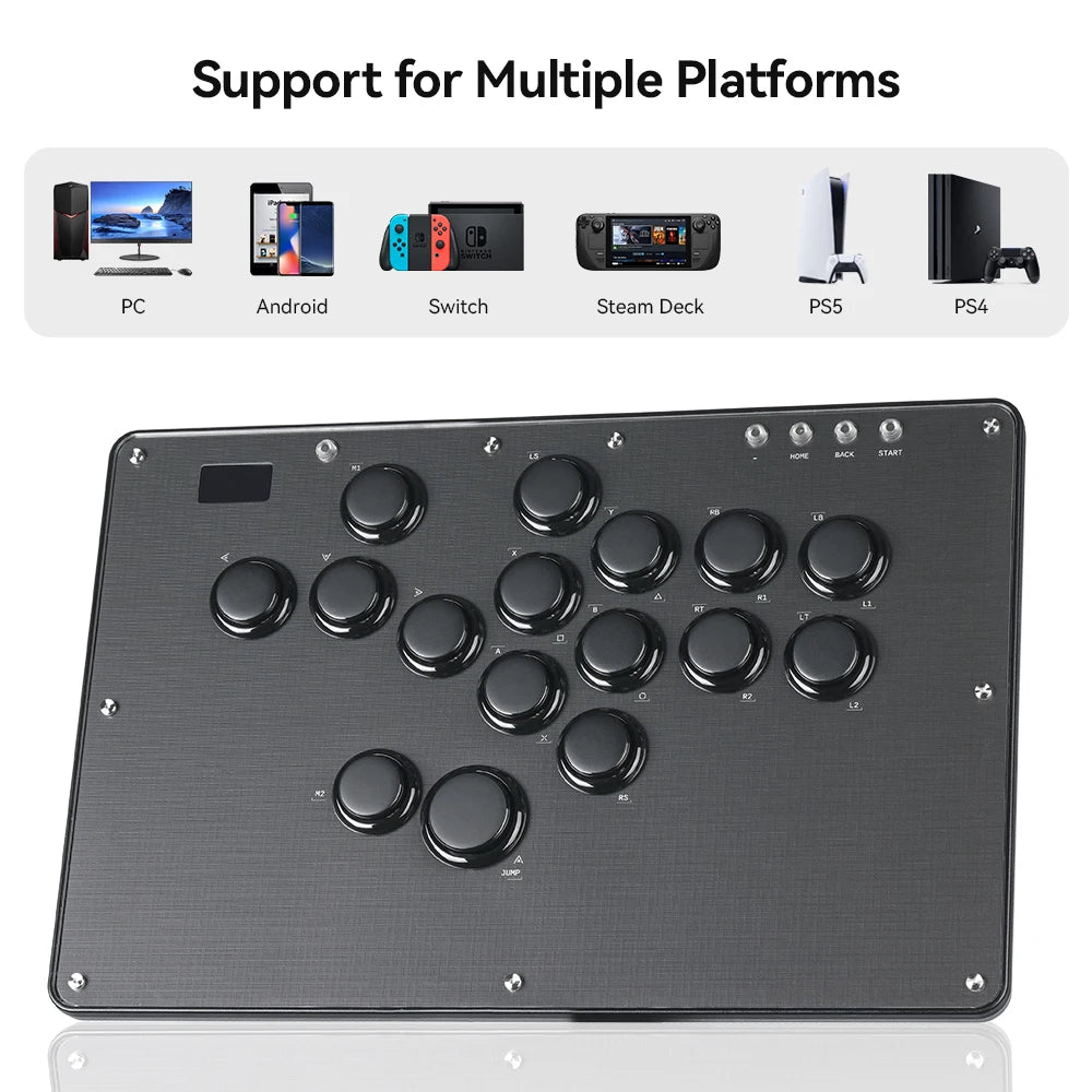Haute42-COSMOX Leverless Controller Keyboard For PC/PS3/PS4/PS5 Switch Steam Fighting Gaming Joystick Support DIY Wallpaper