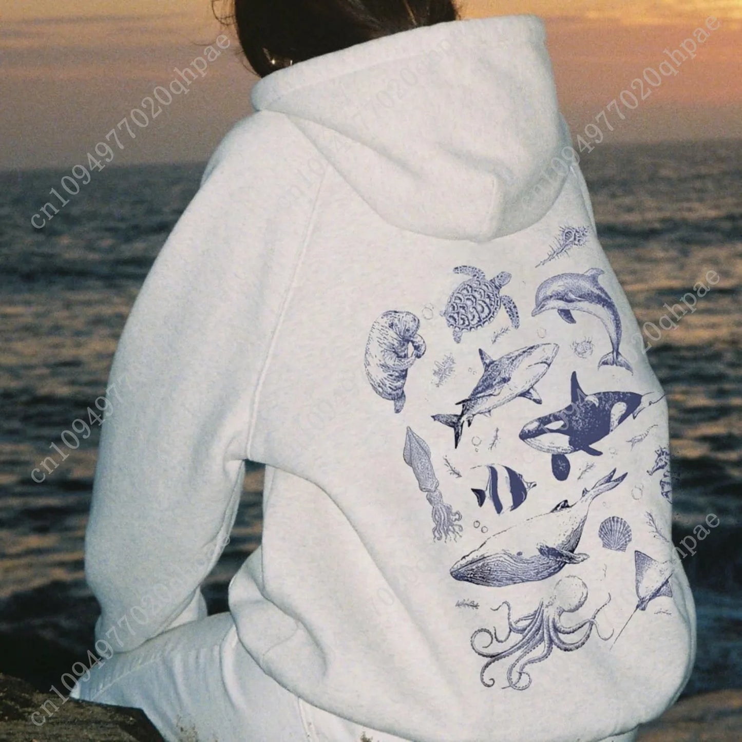 Cute Hoodies for Teen Girls Women Y2k Floral Graphic Oversized Sweatshirt Long Sleeve Aesthetic Preppy Clothes