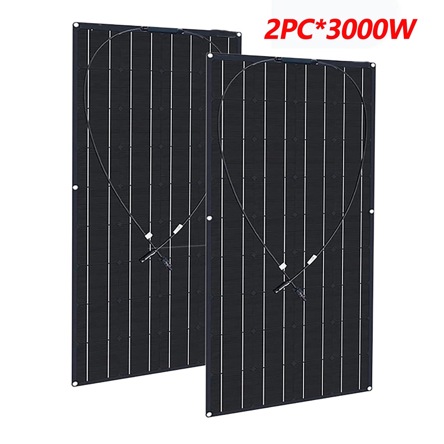 1500W 3000W Solar Panel 1000W Solar High Efficiency Portable Power Bank Flexible Charging Outdoor Solar Cells For Home Camping