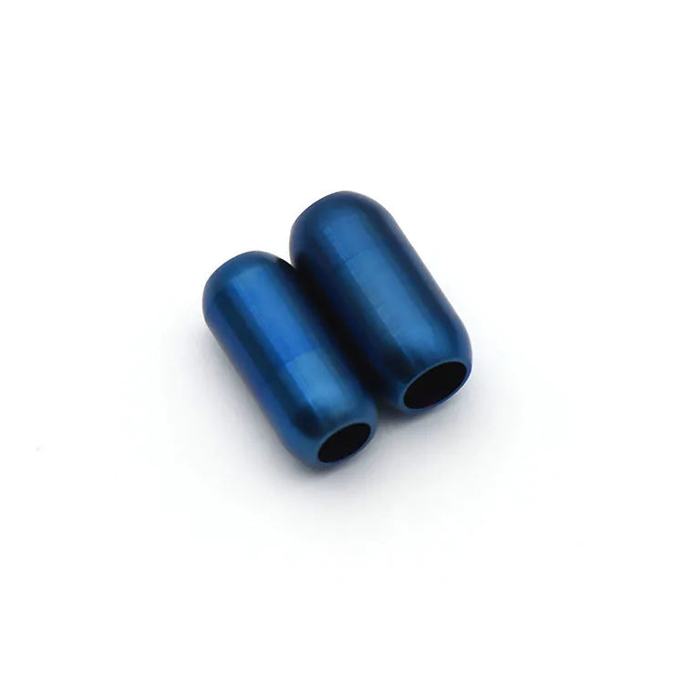 5Pcs/Lot Stainless Steel Magnetic Clasps End Hole 5mm 6mm 8mm for Leather Cord Buckle Bracelet DIY Connectors Jewelry Making