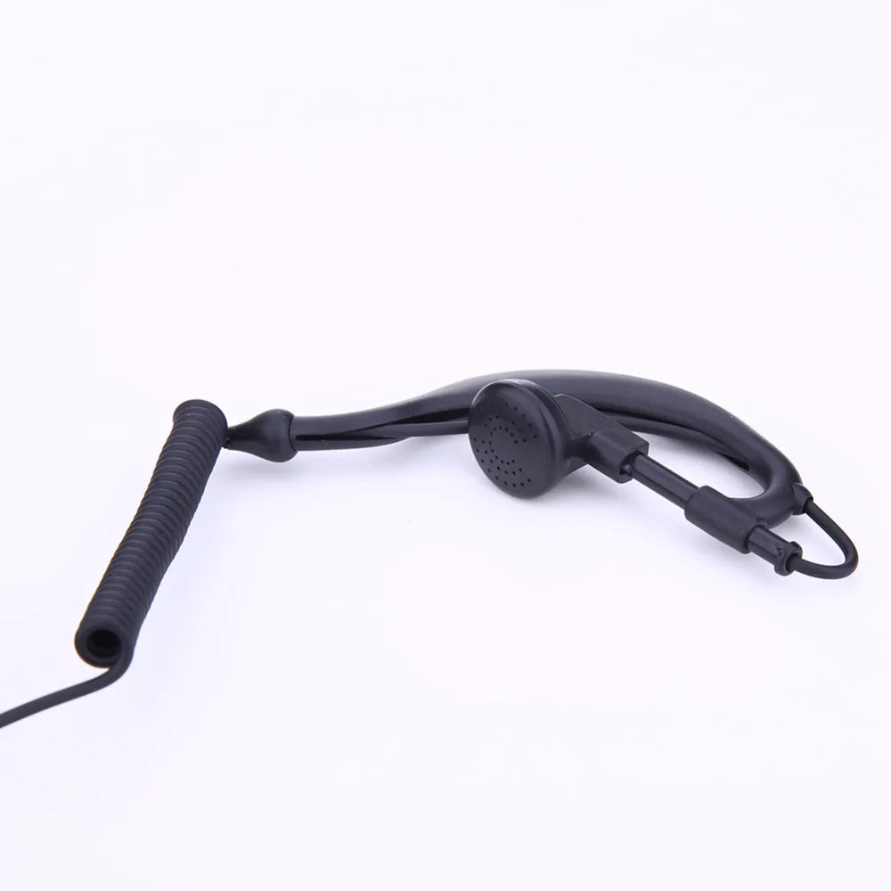 1-3PCS 2 PIN Earpiece Headset PTT MIC 1m Ear Hook Walkie Talkie Earbud Interphone Earphone Earpiece for BAOFENG UV5R/KENWOOD/HYT