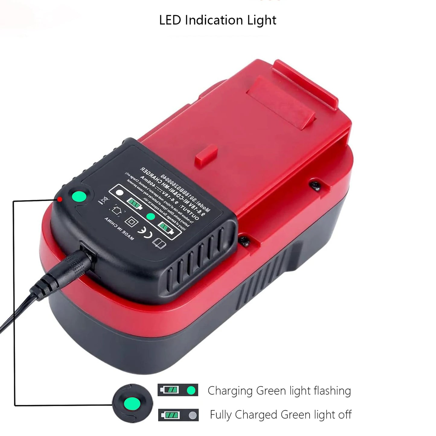 9.6V-18V Ni-Mh Ni-CD Battery Charger For Black and Decker HPB18-OPE HPB18 HPB14 HPB12 BD18PS BD18PSK BD518TBF BDC418K-2 BDCS1800