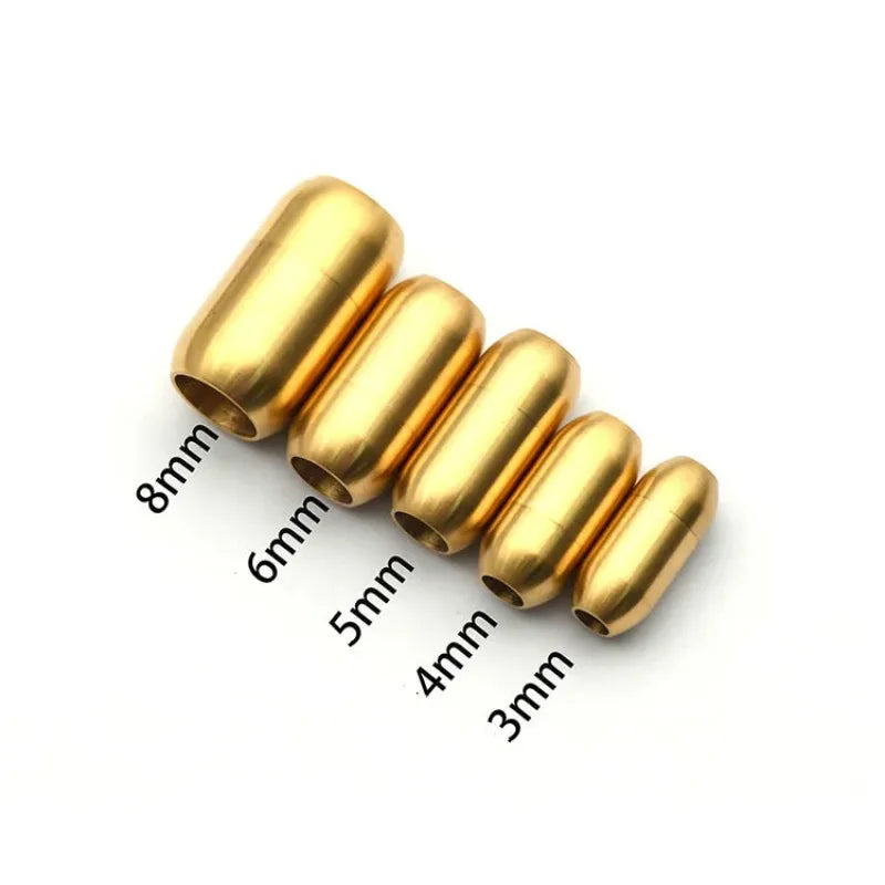 5Pcs/Lot Stainless Steel Magnetic Clasps End Hole 5mm 6mm 8mm for Leather Cord Buckle Bracelet DIY Connectors Jewelry Making