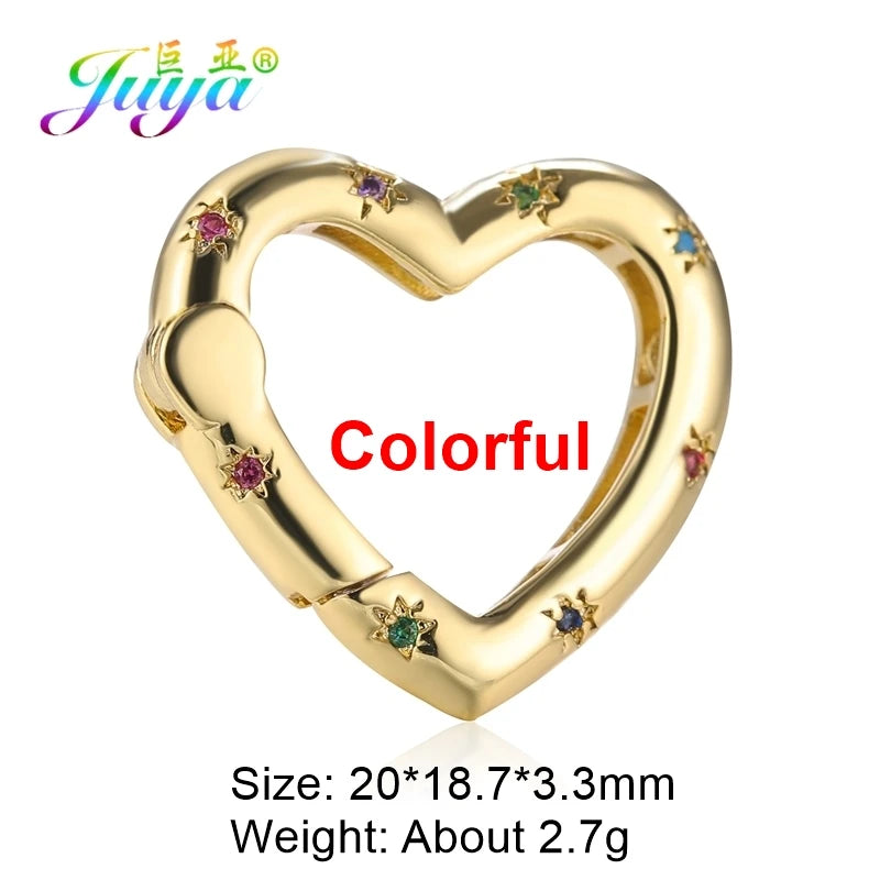 Juya DIY Decoration Carabiner Fastener Spring Lobster Screw Locket Clasps Accessories For Keychain Necklace Making