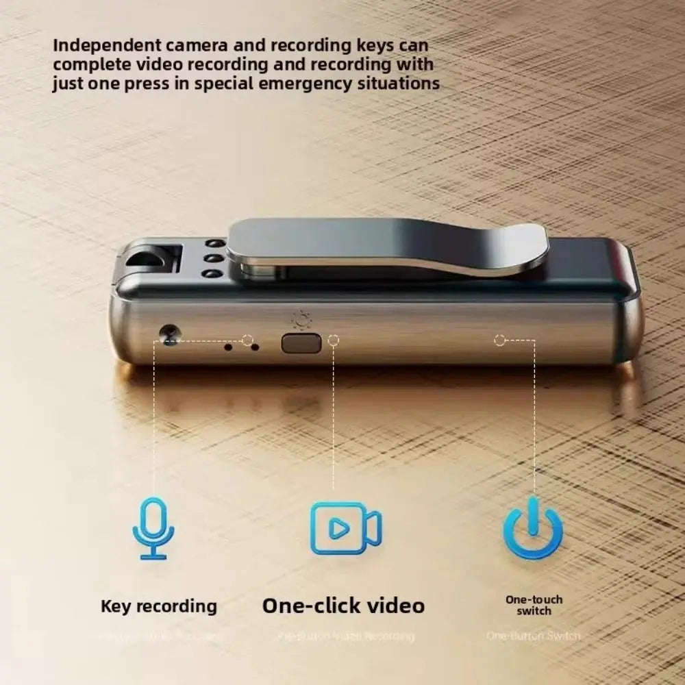 180 Rotating Small Digital Video Recorder Chest Fixed with Video DV HD Mini Camera All in One Machine Recording Function