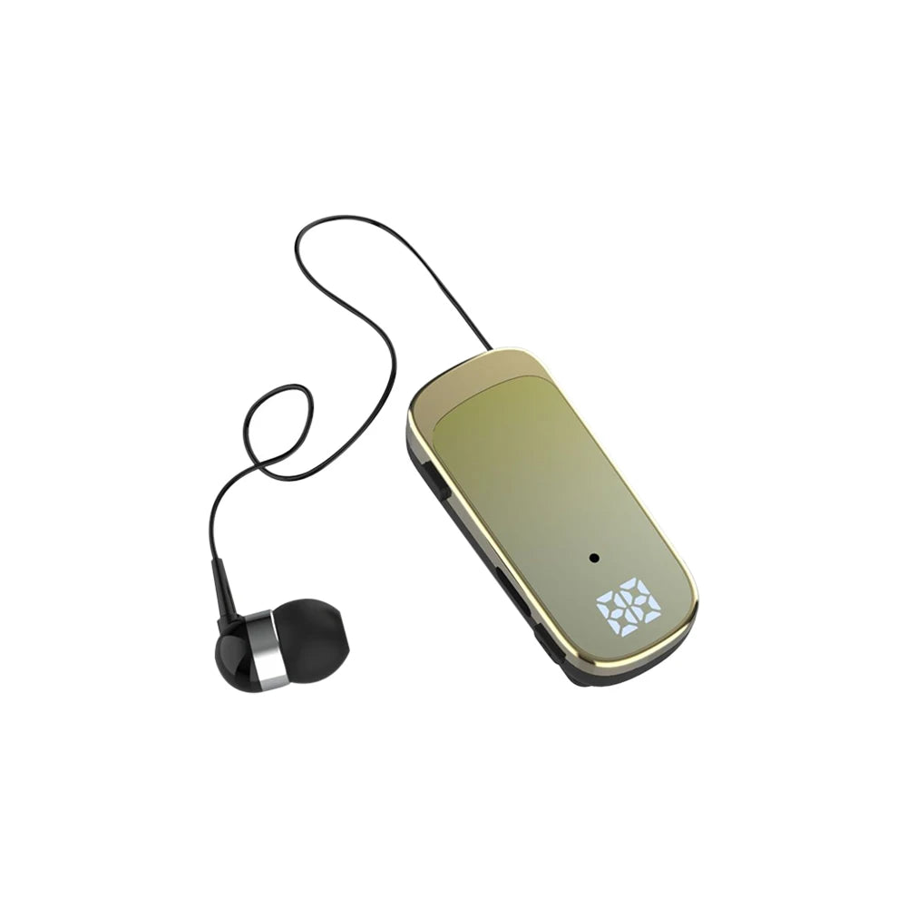 K65 Fashion Bluetooth Headset Business Retractable Lavalier Type Earphone Single Ear Hands Free with Wire Super Long Standby
