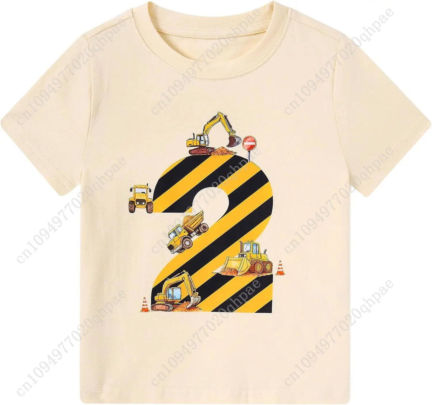 Boy Birthday Shirt 2-5 Years Cotton Themed Party T-Shirt for Birthday Celebrations & Outdoor Play