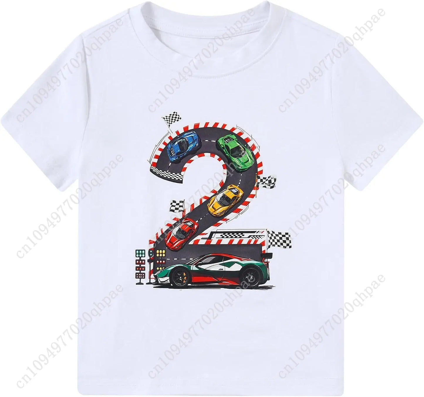 Boy Birthday Shirt 2-5 Years Cotton Themed Party T-Shirt for Birthday Celebrations & Outdoor Play