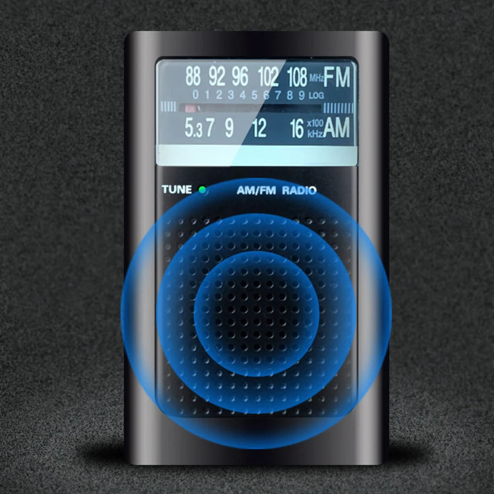 AM FM Battery Radio Pocket Radios Dual-channel Stereo Built-in Antenna Radio for Elderly Gifts Manual Channel Selection