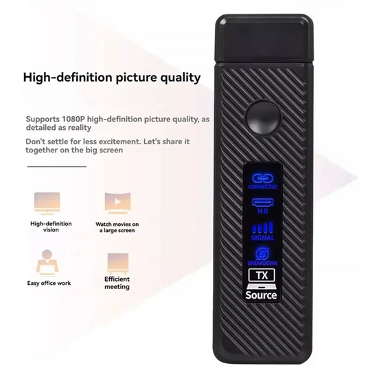 ABAC-Wireless -Compatible Transmitter And Receiver LED Display 1080P HD Extender 50M For PC Monitor Projector TV