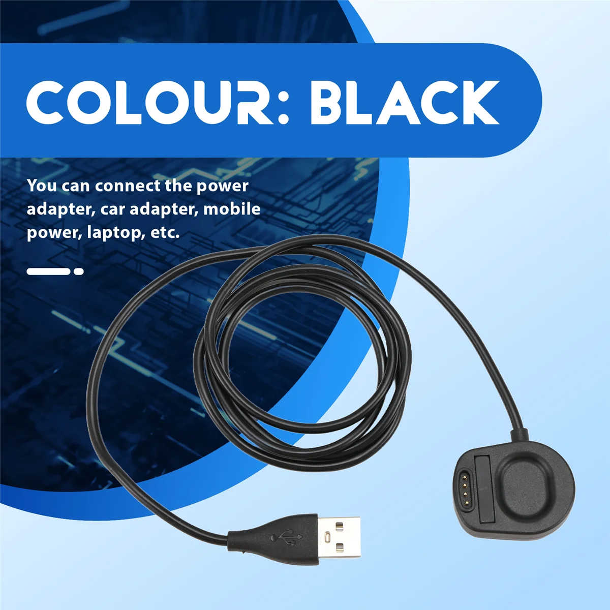 T35C Smart Watch Charger for 7 Magnetic USB Charging Cable 39.37Inch/100cm Smartwatch Charger Accessories