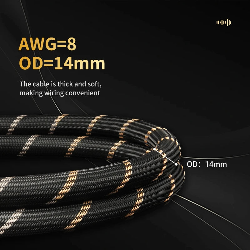 TODN 1 pair speaker cable high end hifi audio cable 6N OCC speakers CABL replaceable banana plug Yplug Connecting the amplifier