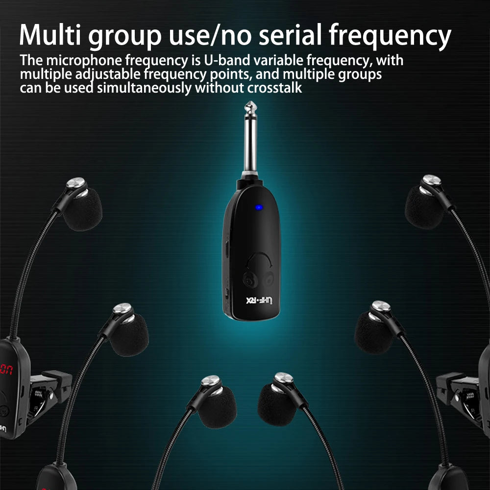 Wireless Instruments Saxophone Microphone Wireless Receiver amplifier professional recording performance outdoor performa