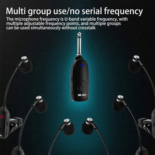 Wireless Instruments Saxophone Microphone Wireless Receiver amplifier professional recording performance outdoor performa