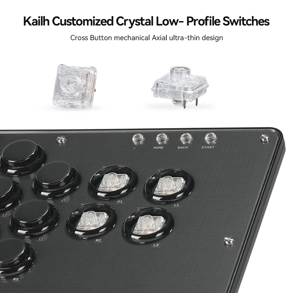 Haute42-COSMOX Leverless Controller Keyboard For PC/PS3/PS4/PS5 Switch Steam Fighting Gaming Joystick Support DIY Wallpaper